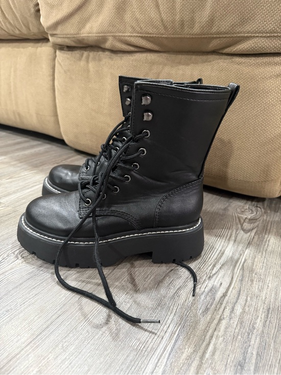 wild fable Shoes - wild fable Black Chunky Lace-Up Platform Combat Boots